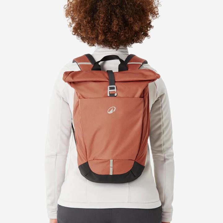 Image du produit Quechua Sac à dos de randonnée 16L+4, NH500 Escape Rolltop terracota (20 l)