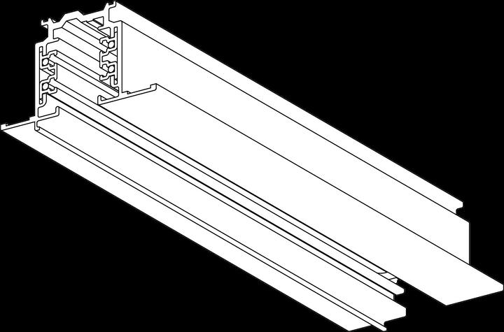 Immagine prodotto Lival GLOBAL XTSF4100-3 Binario da incasso 1M. BIANCO