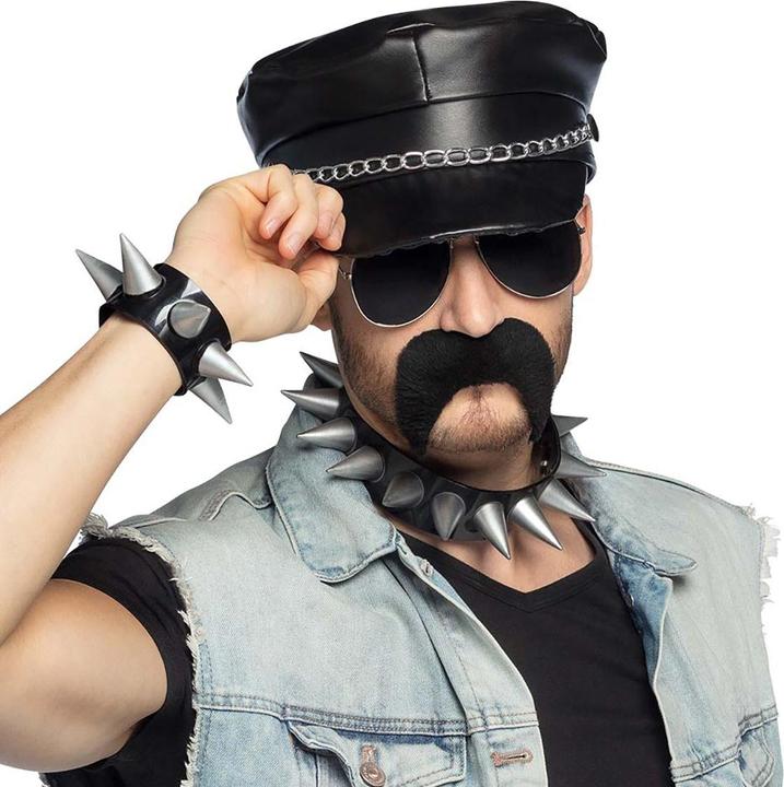 Actual product image Boland Rocker (cap, party glasses, necklace, bracelet and moustache)