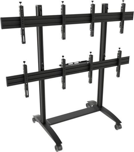 Actual product image edbak VWTA2257-L mobile video wall for 4 monitors, 50-57 inch (57", 220 kg)