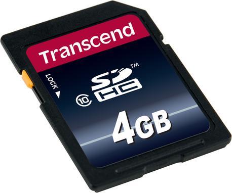 Image du produit Transcend SDHC 200x (4 Go, SDHC, U1, UHS-I)