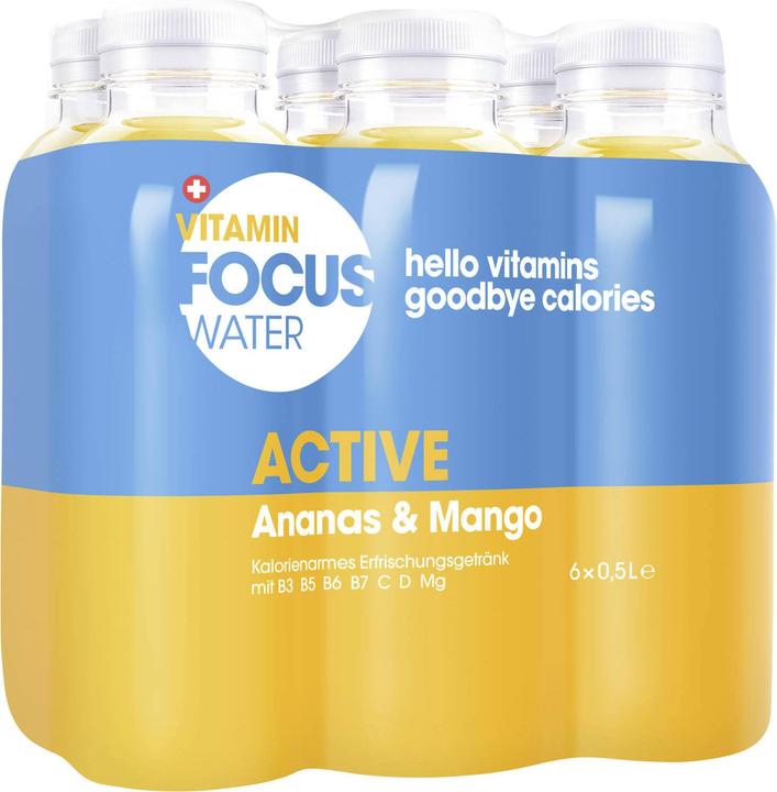 Focuswater Active (Ananas & Mango, 6 x)