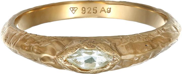 Image du produit Haze & Glory Bague améthyste vert clair structure rugueuse 925 argent sterling (66, Argent 925)