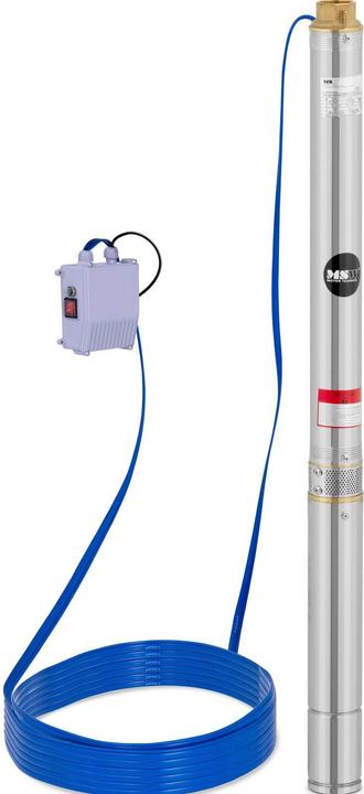 Actual product image MSW Brunnenpumpe Tiefbrunnenpumpe Tauchpumpe Rohrpumpe 3,8 m³/h 750 W Edelstahl (Garden pump)