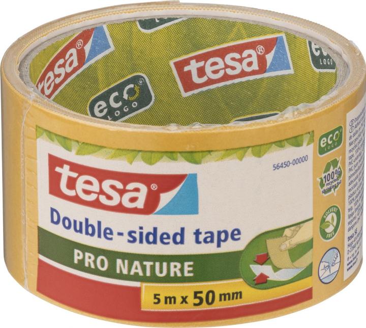 Produktbild tesa Verlegeband PRO NATURE, doppelseitiges Klebeband (50 mm)