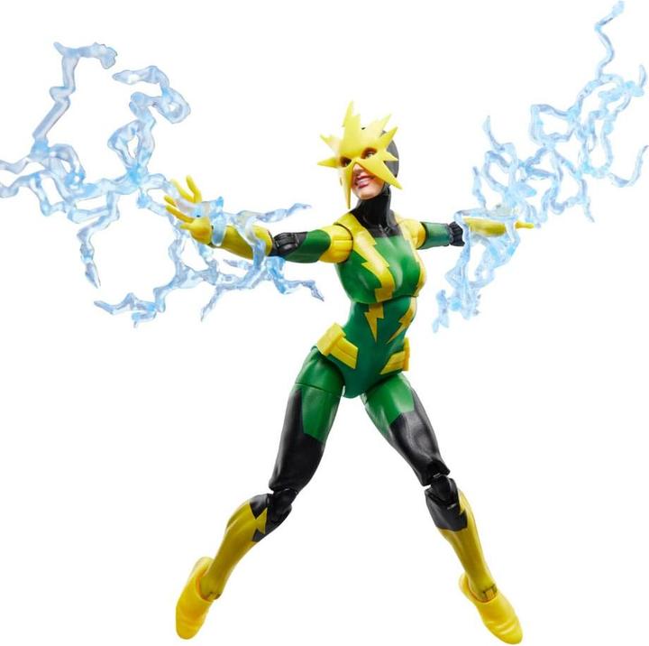 Actual product image Hasbro Spider-Man Marvel Legends Retro Actionfigur Electro (Francine Frye) 15 cm