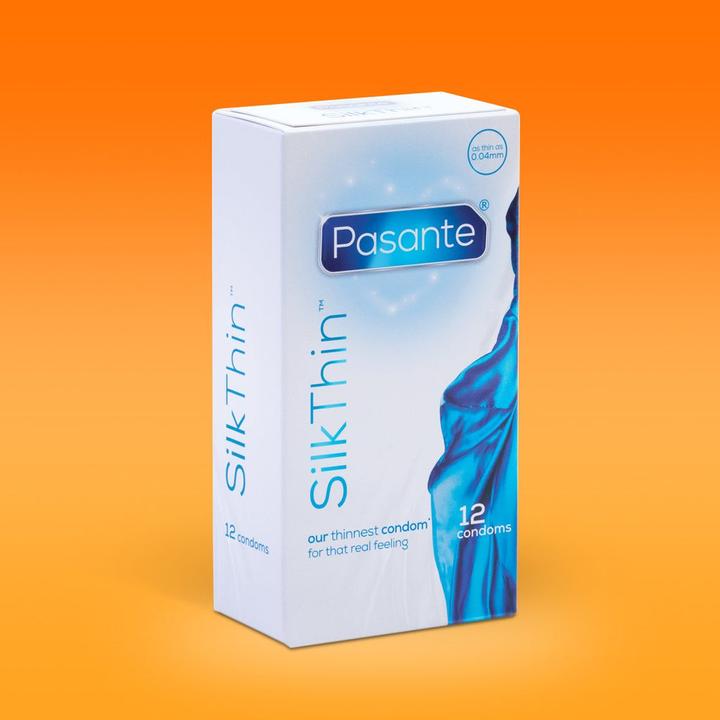 Actual product image Pasante Silk Thin Condoms - 12 Pcs (12 pcs.)