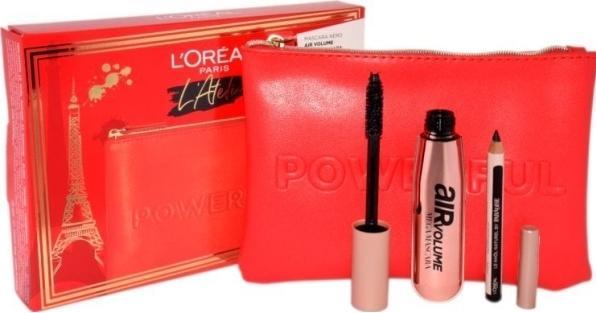 Produktbild L'Oréal Paris LOreal Set (Mascara Black Air Volume Mega Mascara + Le Khol Midnight Black 101 + Pochette)