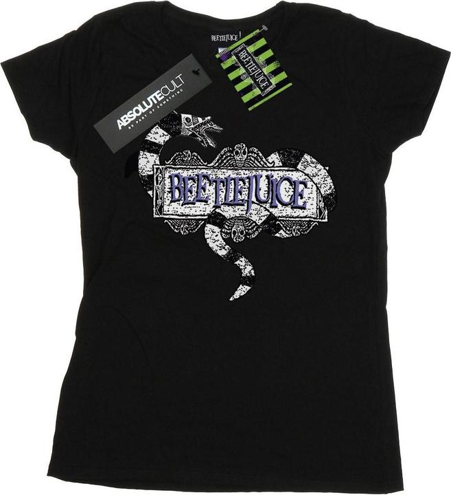 Beetlejuice Sandwurm Logo TShirt aus Baumwolle