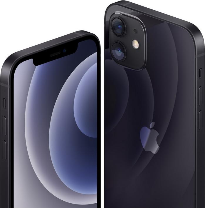 Phone Recycle Solution iPhone 12 (64 Go, Noir, 6.10", 12 Mpx, A / Comme neuf)