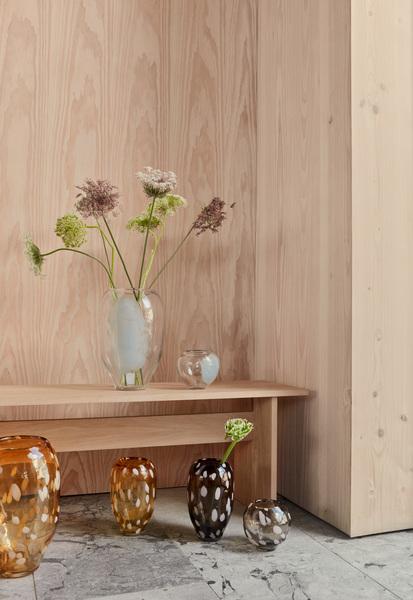 Produktbild Oyoy Vase Jali klein 14 cm, Smoke (1 x)