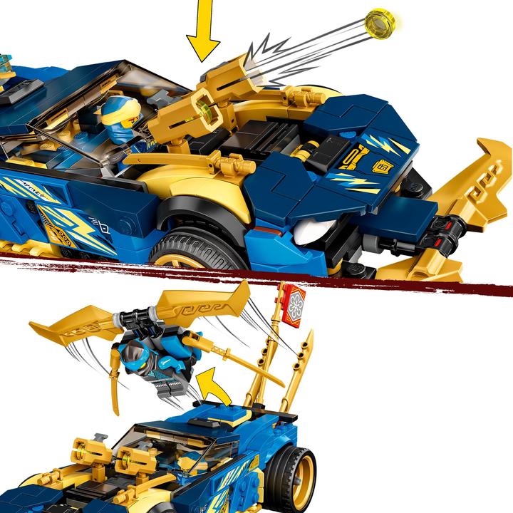 Produktbild LEGO Jays und Nyas Rennwagen EVO (71776, LEGO Ninjago)