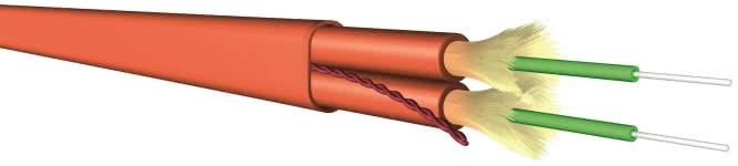 Actual product image Draka Fibre optic indoor cable I-V(ZN)HH 2G50/125 60011963 I FL N LSHF- FR ES9 2.0 1 (U/FTP, CAT8.2)