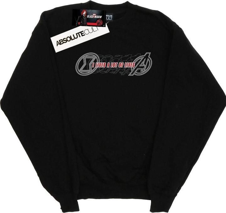 Black Widow Film Lots of Lives Baumwolle Sweatshirt (L)