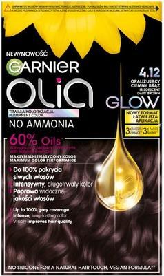 Immagine prodotto Garnier Colore per capelli Olia 412 Castano Scuro Iridescente (412 Irisdescente Marrone Scuro)
