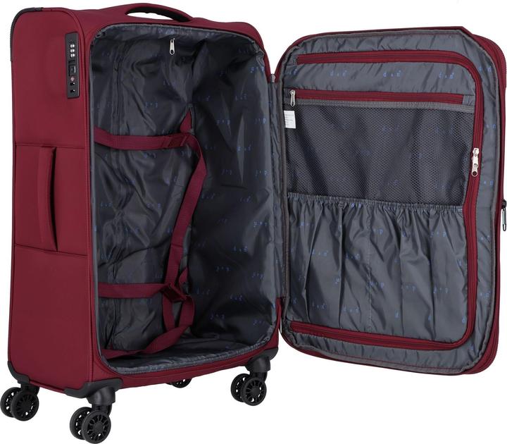 Produktbild D&N Travel Line 9504 4 Rollen Kofferset 3-teilig mit Dehnfalte (204 l, XL (ab 115l))