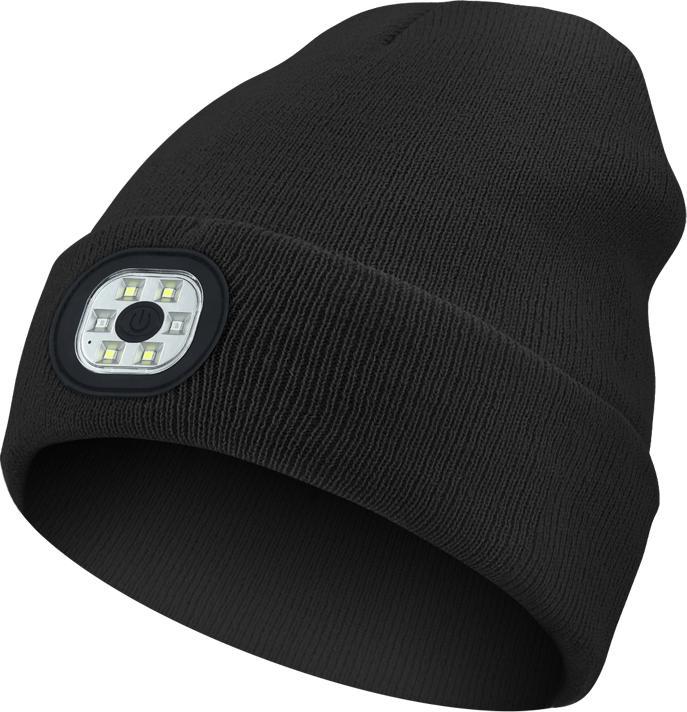 Japcell Strickmütze mit integriertem wiederaufladbarem LED-Licht (120 lm)