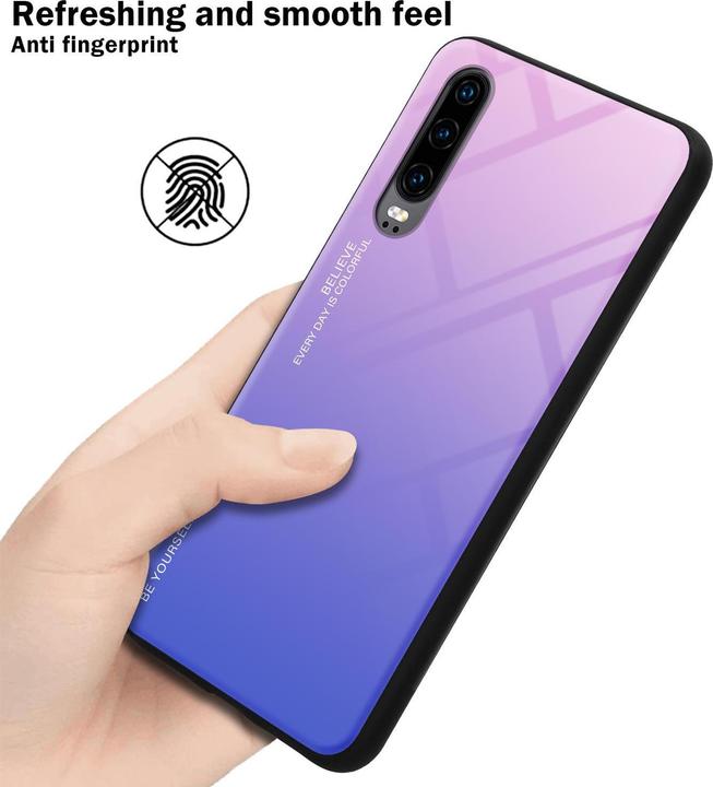 Productafbeelding Cadorabo TPU 2 kleuren glasdekking (Huawei P30)