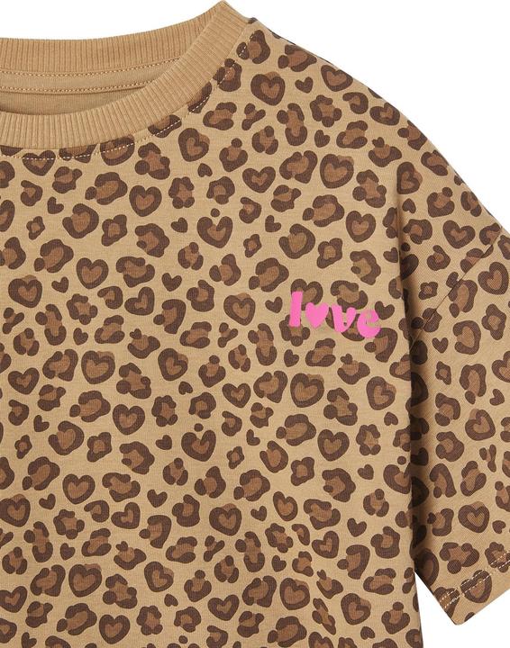 Actual product image Vertbaudet Bedrucktes Mädchen T-Shirt, leichte Oversized-Form (128)