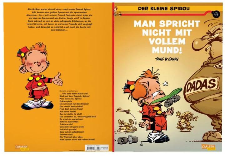 Image du produit Der kleine Spirou 19: Man spricht nicht mit vollem Mund!! (Allemand, Tome, Janry, 2023)