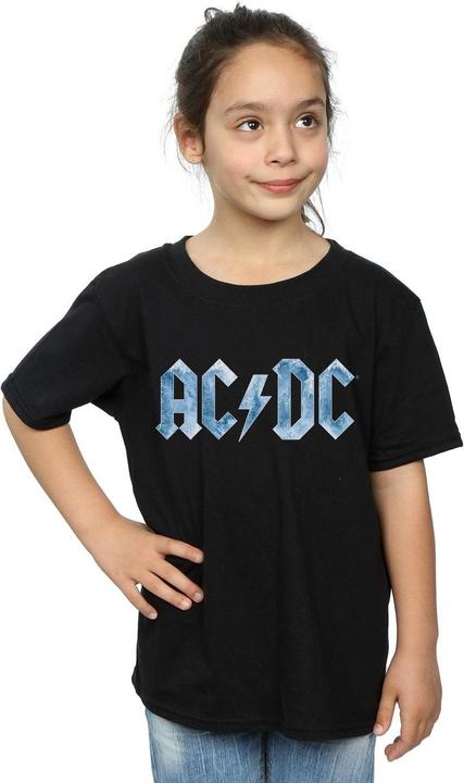 Immagine prodotto AC/DC T-shirt con logo Blue Ice da bambina in cotone (128)