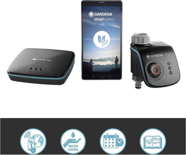 Immagine prodotto Gardena Set di controllo intelligente dell'acqua (Kit di irrigazione)