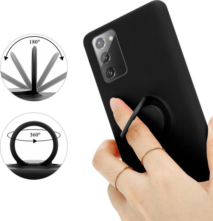 Productafbeelding Cadorabo TPU Vloeibare Ring Silicone Hoesje (Samsung Galaxy Note 20)