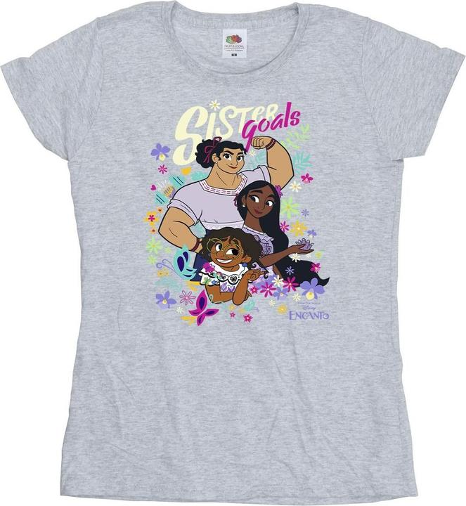 Actual product image Disney Womens/Ladies Encanto Sister Goals Cotton T-Shirt (L)