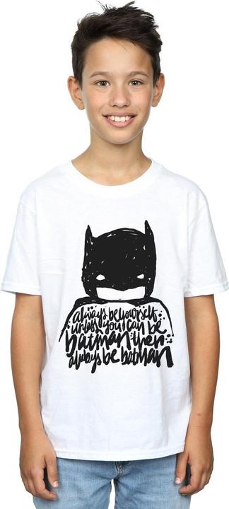 Actual product image Batman Boys Always Be Yourself Logo Cotton T-Shirt (128)