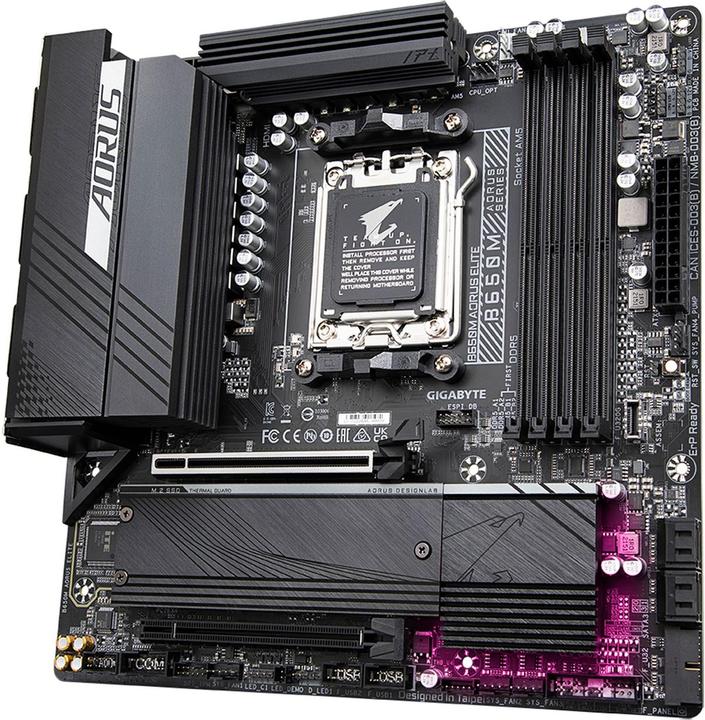 Actual product image Gigabyte B650M AORUS Elite (AM5, AMD B650, mATX)