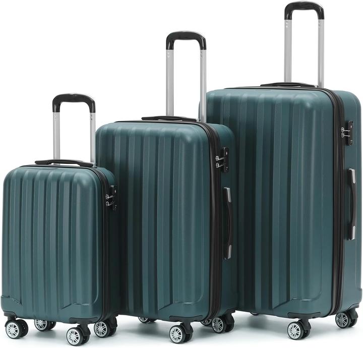Immagine prodotto Beibye 3-teiliges Trolley-Reisekofferset (115 l, Bagaglio a mano (fino a 50 litri), M (50 - 90l), L (90 - 115l))
