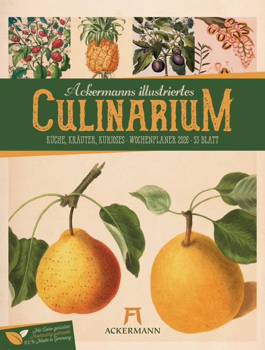Produktbild Culinarium - Küche, Kräuter, Kurioses - Vintage Wochenplaner Kalender 2026 (25 x 33 cm, Harter Einband, Deutsch)