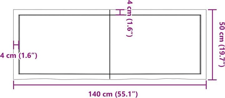 Image du produit VidaXL Gianna (140 x 50 x 4 cm)