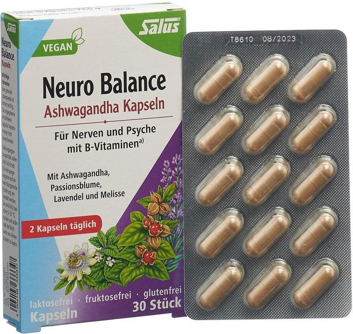 Immagine prodotto Salus Neuro Balance Ashwagandha (30 Pezzo/i, Pillole, 32 g)
