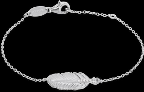 Produktbild Engelsrufer Armband Feder (19 cm, 925er Silber)