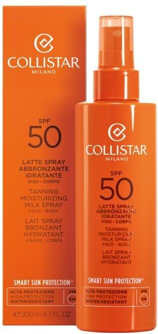 Actual product image Collistar CS Sun - Tanning Moisturizing Milk Spray Spf 50 (Suntan lotion, SPF 50, 200 ml)