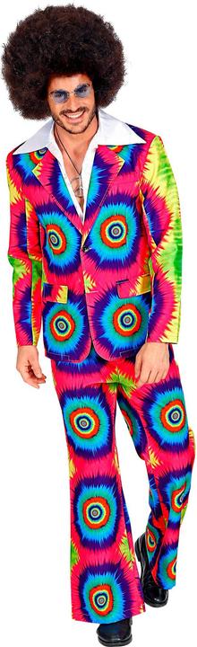 Actual product image Widmann THE 70s GROOVY STYLE - Tie Dye (jacket, trousers), XL (XL)