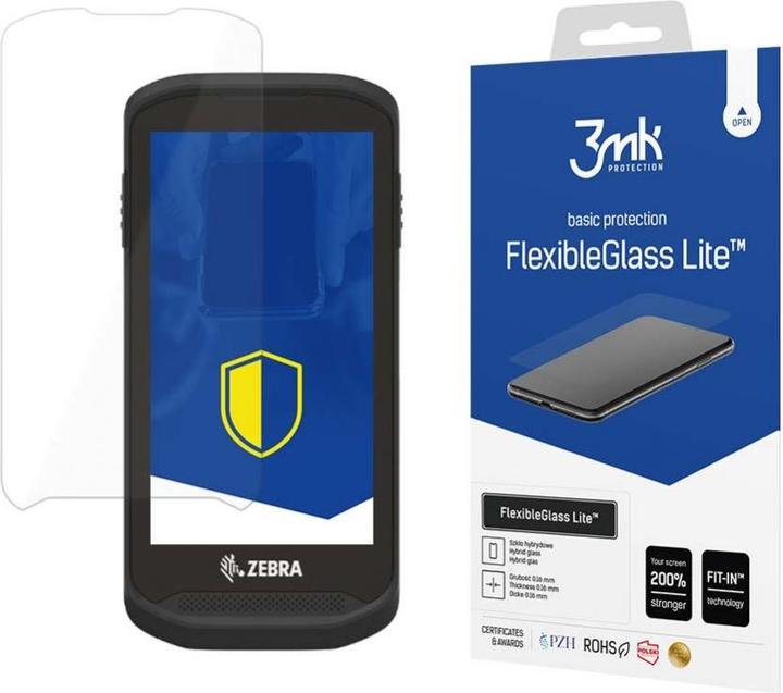 Immagine prodotto 3MK Vetro ibrido FlexibleGlass Liteâ¢ su Zebra TC25BJ (1 Pezzo/i, Regno Q, Oppo A3)