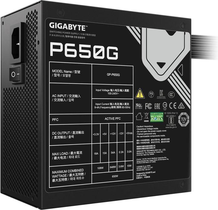 Produktbild Gigabyte GP-P650G (650 W)