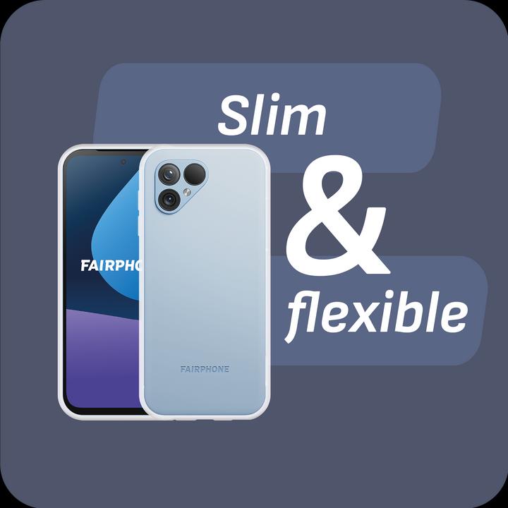Actual product image Cazy Silicone Case Compatible with Fairphone 5 - Soft TPU Protection - Transparent (Fairphone 5)