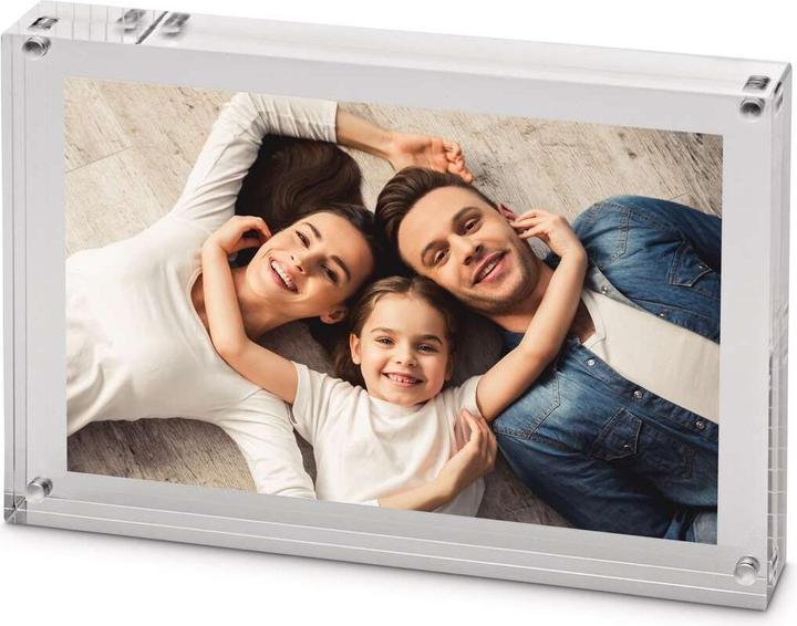Image du produit Maul Cadre photo (L)211 x (P)149 x (H)30 mm, en acrylique transparent, utilisable en format portrait ou