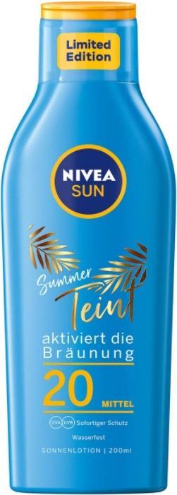 Actual product image NIVEA Sun, SPF 20, 200 ml Sunscreen (Sun lotion, SPF 20, 200 ml)