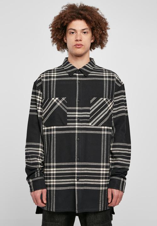 Actual product image Urban Classics Long Oversized Checked Summit Shirt - 19483 (L)