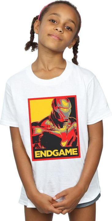 Produktbild Mädchen Avengers Endgame Iron Man Poster Baumwolle TShirt (140, 146)