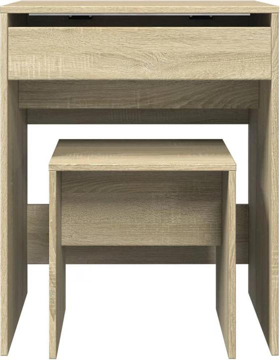 Actual product image VidaXL Dressing table with stool 60 x 40 x 113.5 cm (60 x 40 x 75 cm)