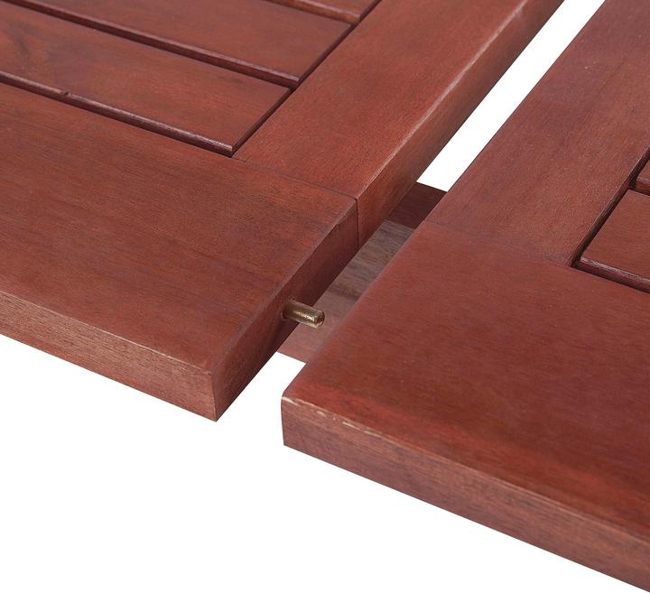 Produktbild Beliani Gartenmöbel Set Akazienholz 6-Sitzer rechteckig Auflagen terracotta TOSCANA (220 cm)
