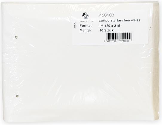 Produktbild Mailmedia Luftpolster-Versandtaschen, Typ C13, weiss, 15 g Aussenmasse: 170 x 225 mm, Innenmasse: 145 x 215 mm (100 x)