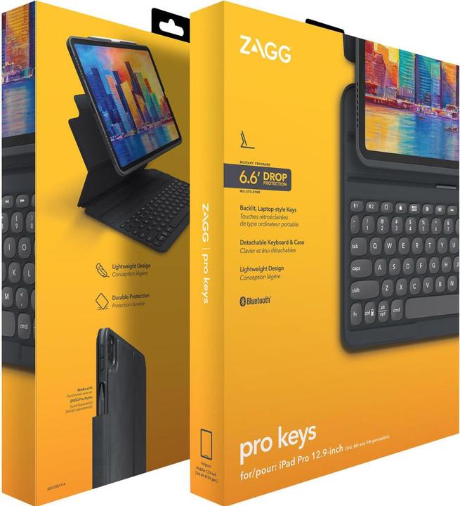 Image du produit Zagg Keyboard Pro Keys Pro Charcoal (ING. Int., iPad)
