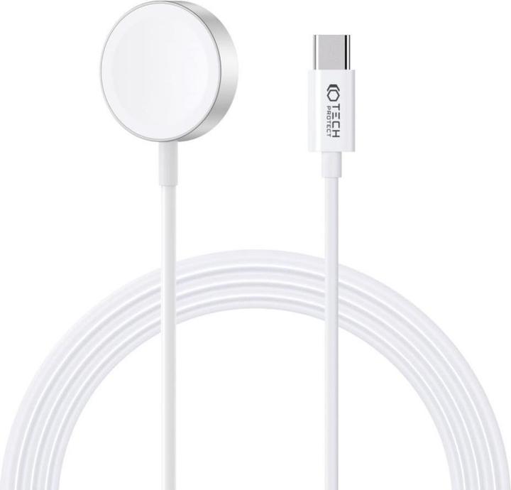 Tech-Protect Ultraboost Magnetic Charging Type-C Cable 120cm Apple Watch White (2.50 W)