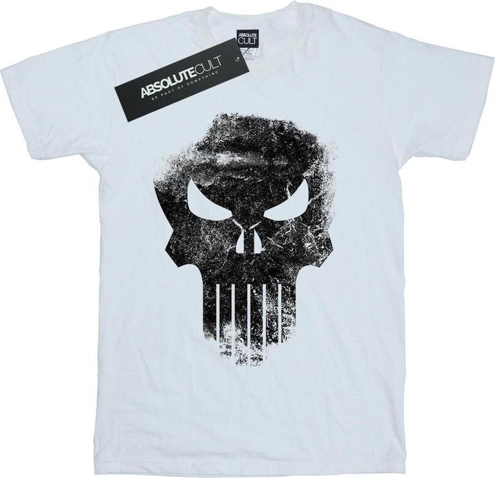 Immagine prodotto The Punisher Distrressed Skull Maglietta Ragazzi (140, 146)